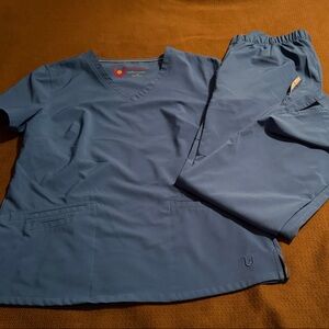 Urbane Royal Blue Woman's Scrub Set